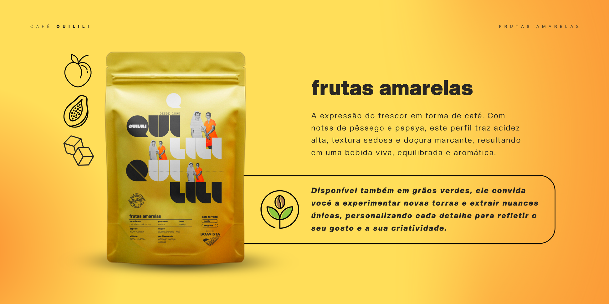 Café especial Quilili - Frutas amarelas