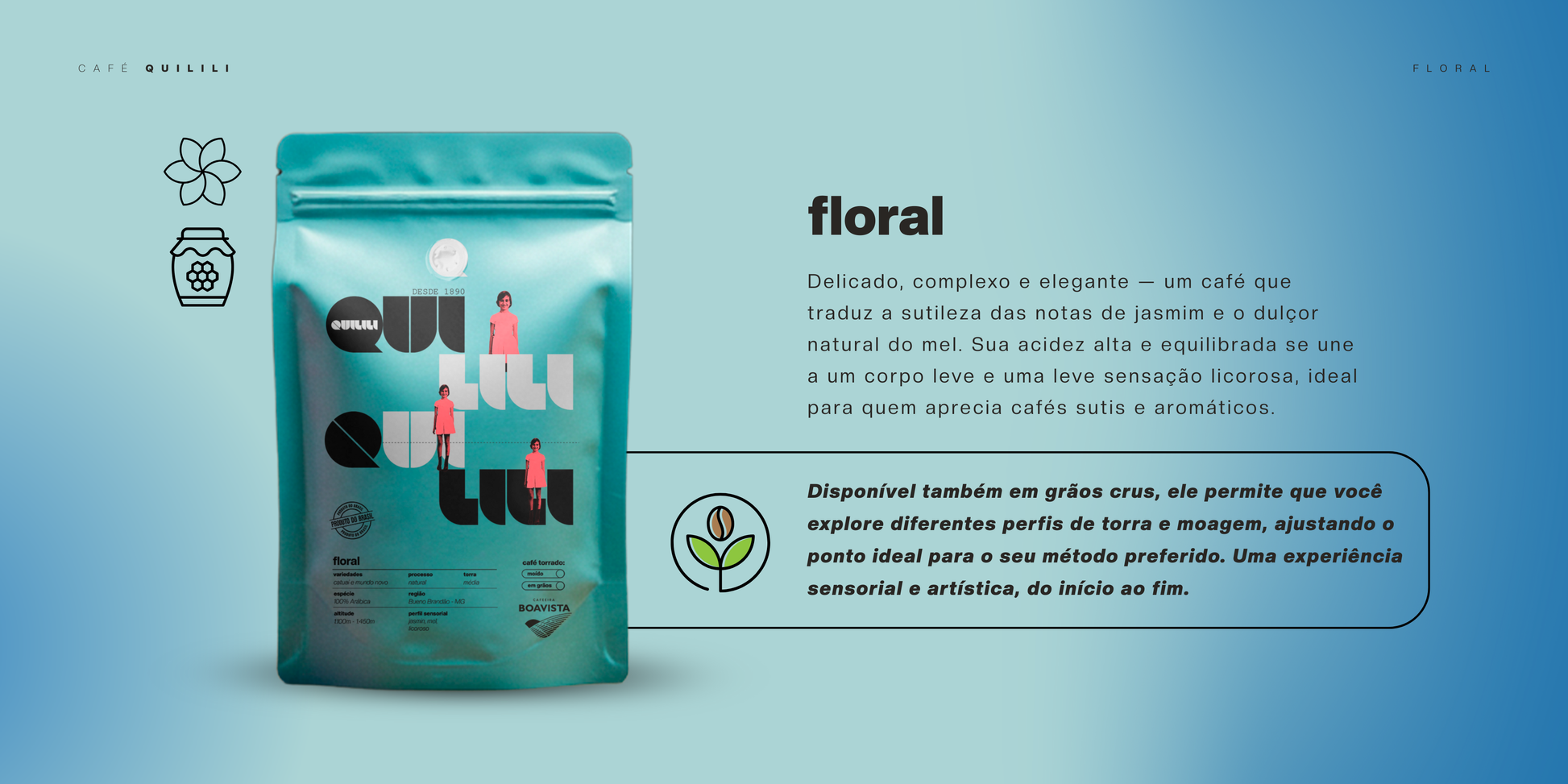 Café especial Quilili - Floral
